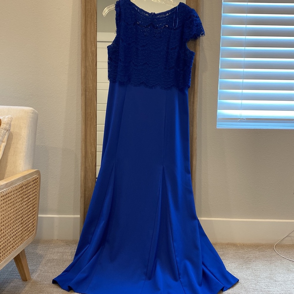 Alex Evenings Blue Dress, Long